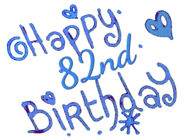 Happy Birthday Age 82 GIF, 82nd Birthday GIF