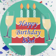 Happy Birthday Age 83 GIF, 83rd Birthday GIF