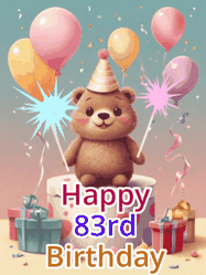 Happy Birthday Age 83 GIF, 83rd Birthday GIF