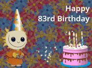 Happy Birthday Age 83 GIF, 83rd Birthday GIF
