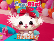 Happy Birthday Age 83 GIF, 83rd Birthday GIF