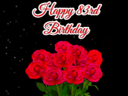 Happy Birthday Age 83 GIF, 83rd Birthday GIF