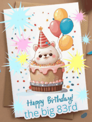 Happy Birthday Age 83 GIF, 83rd Birthday GIF