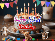 Happy Birthday Age 83 GIF, 83rd Birthday GIF