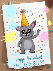 Happy Birthday Age 83 GIF, 83rd Birthday GIF