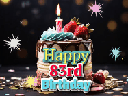 Happy Birthday Age 83 GIF, 83rd Birthday GIF