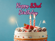 Happy Birthday Age 83 GIF, 83rd Birthday GIF
