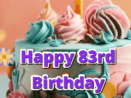 Happy Birthday Age 83 GIF, 83rd Birthday GIF