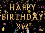 Happy Birthday Age 84 GIF, 84th Birthday GIF