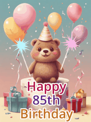 Happy Birthday Age 85 GIF, 85th Birthday GIF