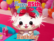 Happy Birthday Age 85 GIF, 85th Birthday GIF