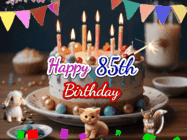 Happy Birthday Age 85 GIF, 85th Birthday GIF
