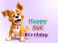 Happy Birthday Age 86 GIF, 86th Birthday GIF