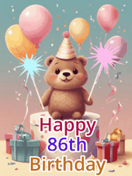 Happy Birthday Age 86 GIF, 86th Birthday GIF