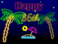 Happy Birthday Age 86 GIF, 86th Birthday GIF