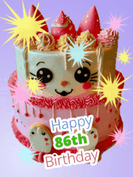 Happy Birthday Age 86 GIF, 86th Birthday GIF