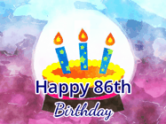 Happy Birthday Age 86 GIF, 86th Birthday GIF