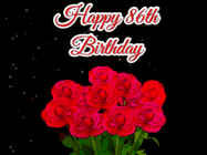 Happy Birthday Age 86 GIF, 86th Birthday GIF