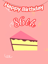 Happy Birthday Age 86 GIF, 86th Birthday GIF