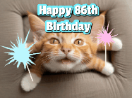 Happy Birthday Age 86 GIF, 86th Birthday GIF
