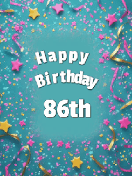Happy Birthday Age 86 GIF, 86th Birthday GIF