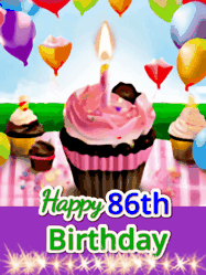 Happy Birthday Age 86 GIF, 86th Birthday GIF
