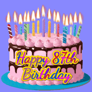 Happy Birthday Age 87 GIF, 87th Birthday GIF