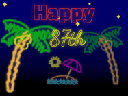Happy Birthday Age 87 GIF, 87th Birthday GIF