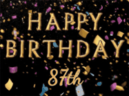 Happy Birthday Age 87 GIF, 87th Birthday GIF