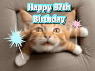 Happy Birthday Age 87 GIF, 87th Birthday GIF
