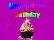Happy Birthday Age 87 GIF, 87th Birthday GIF