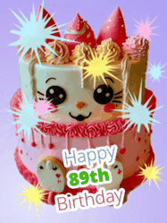 Happy Birthday Age 89 GIF, 89th Birthday GIF