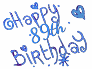 Happy Birthday Age 89 GIF, 89th Birthday GIF