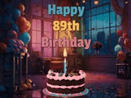 Happy Birthday Age 89 GIF, 89th Birthday GIF