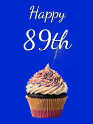 Happy Birthday Age 89 GIF, 89th Birthday GIF