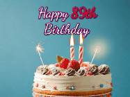 Happy Birthday Age 89 GIF, 89th Birthday GIF