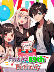 Happy Birthday Age 89 GIF, 89th Birthday GIF