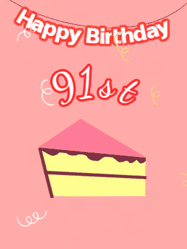 Happy Birthday Age 91 GIF, 91st Birthday GIF