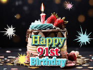 Happy Birthday Age 91 GIF, 91st Birthday GIF