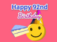 Happy Birthday Age 92 GIF, 92nd Birthday GIF