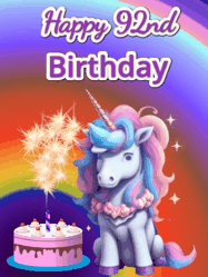Happy Birthday Age 92 GIF, 92nd Birthday GIF