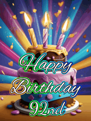 Happy Birthday Age 92 GIF, 92nd Birthday GIF