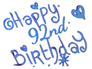 Happy Birthday Age 92 GIF, 92nd Birthday GIF