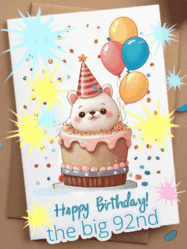 Happy Birthday Age 92 GIF, 92nd Birthday GIF