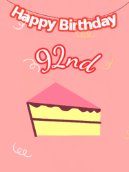 Happy Birthday Age 92 GIF, 92nd Birthday GIF