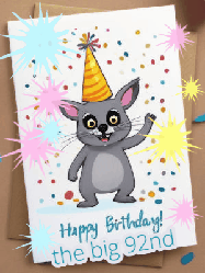 Happy Birthday Age 92 GIF, 92nd Birthday GIF