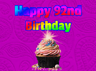 Happy Birthday Age 92 GIF, 92nd Birthday GIF