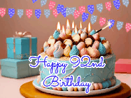 Happy Birthday Age 92 GIF, 92nd Birthday GIF