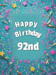 Happy Birthday Age 92 GIF, 92nd Birthday GIF