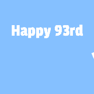 Happy Birthday Age 93 GIF, 93rd Birthday GIF: A silly animated Happy Birthday GIF with a smiling emoji rolling into scene and leaving behind a birthday cake.